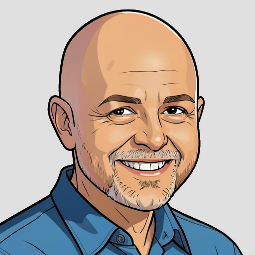 Illustrated portrait of Jason DiCioccio