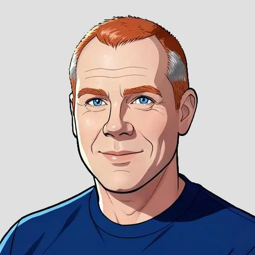 Illustrated portrait of Joshua Montgomery
